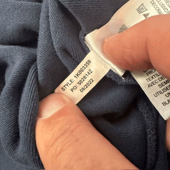Vineyard Vines Men's Long Sleeve Quarter Zip Sweatshirt Navy Blue Size Small - Picture 5 of 7